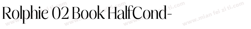 Rolphie 02 Book HalfCond字体转换